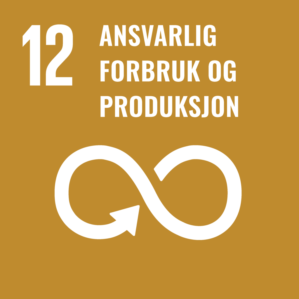 FN bærekraftsmål 12. Ansvarlig ressursbruk i prosjekter, med fokus på avfall, ombruk og materialvalg (mål 12)